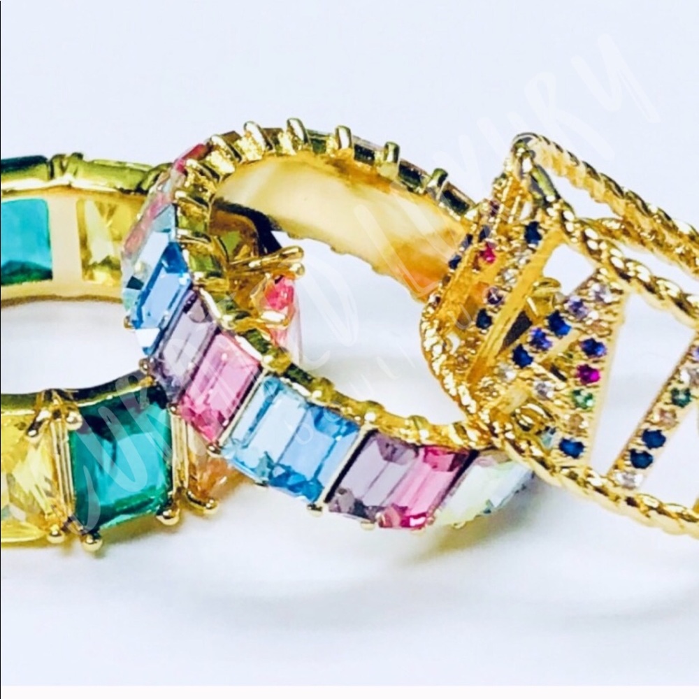 Colorful Baguette Ring - Picture 4 of 6